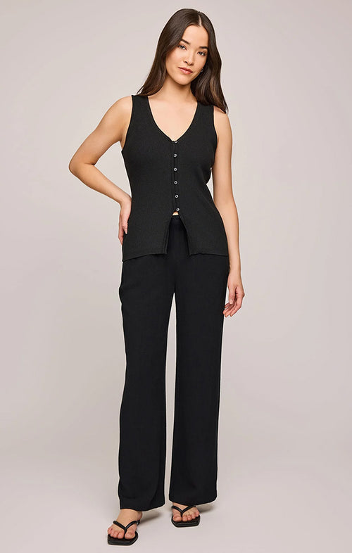 GENTLE FAWN MILES KNIT TANK IN BLACK