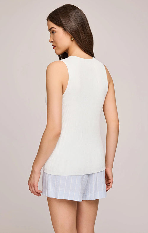 GENTLE FAWN MILES KNIT TANK IN WHITE