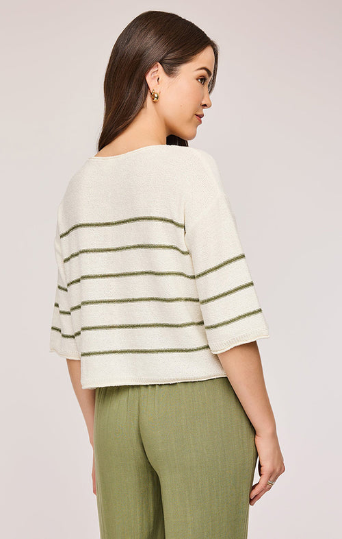 GENTLE FAWN KERRIGAN KNIT SWEATER IN MATCHA