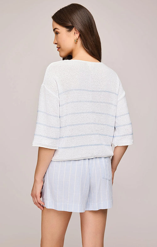 GENTLE FAWN KERRIGAN KNIT SWEATER IN SKY STRIPE