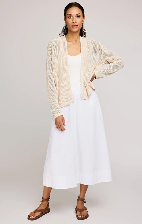 GENTLE FAWN TOLEDO OPEN KNIT CARDIGAN