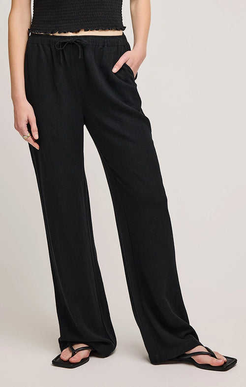 GENTLE FAWN FINLEY LINEN PANT IN BLACK