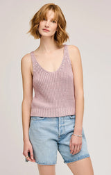 LIZZIE KNIT TANK IN BLUSH