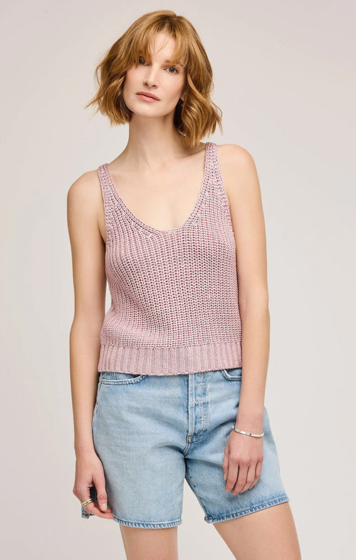 GENTLE FAWN LIZZIE KNIT TANK IN BLUSH