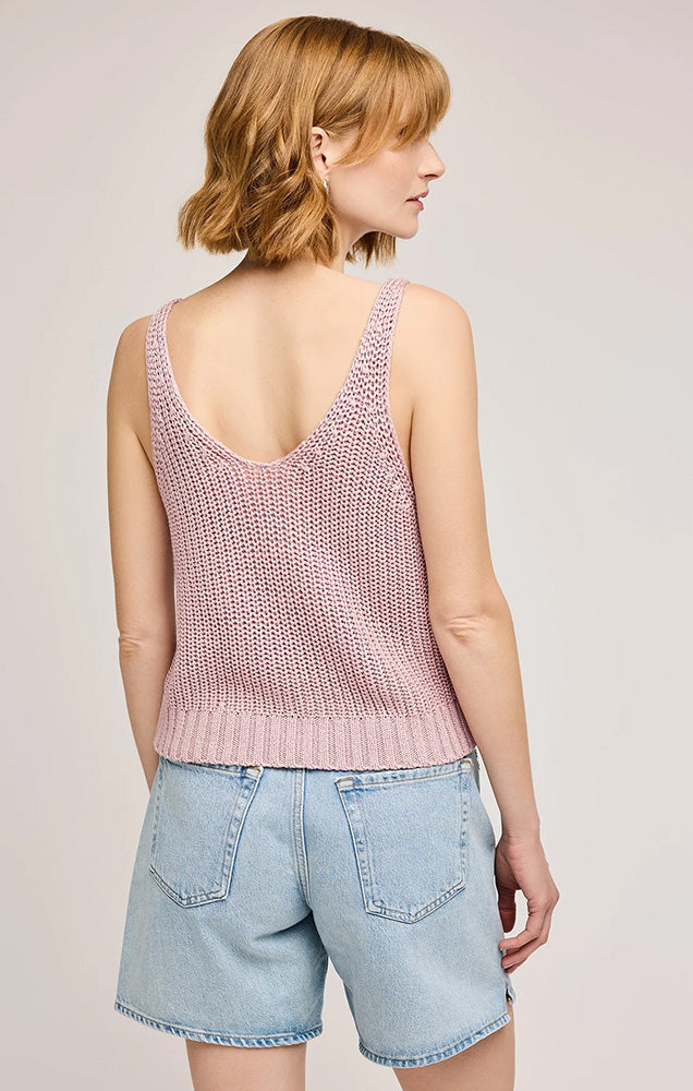 LIZZIE KNIT TANK IN BLUSH