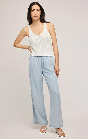 Z SUPPLY CAMPO BUTTON UP GAUZE TOP IN BLACK