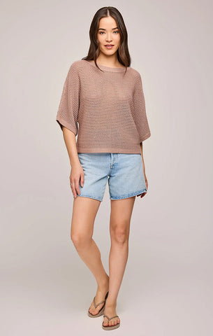 Z SUPPLY CAMPO BUTTON UP GAUZE TOP IN BLACK