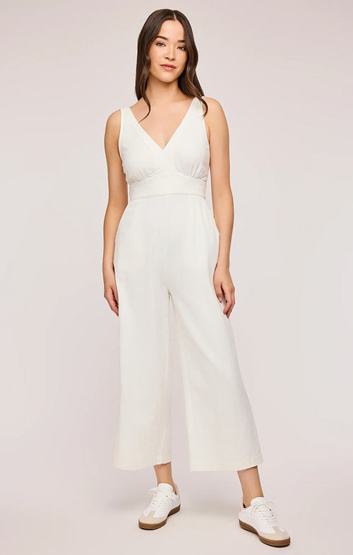 GENTLE FAWN HAVANA JUMPSUIT IN WHITE