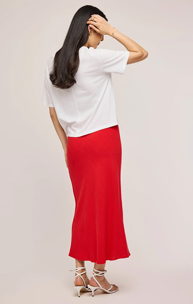 GENTLE FAWN CASSIA LINEN SKIRT IN RED