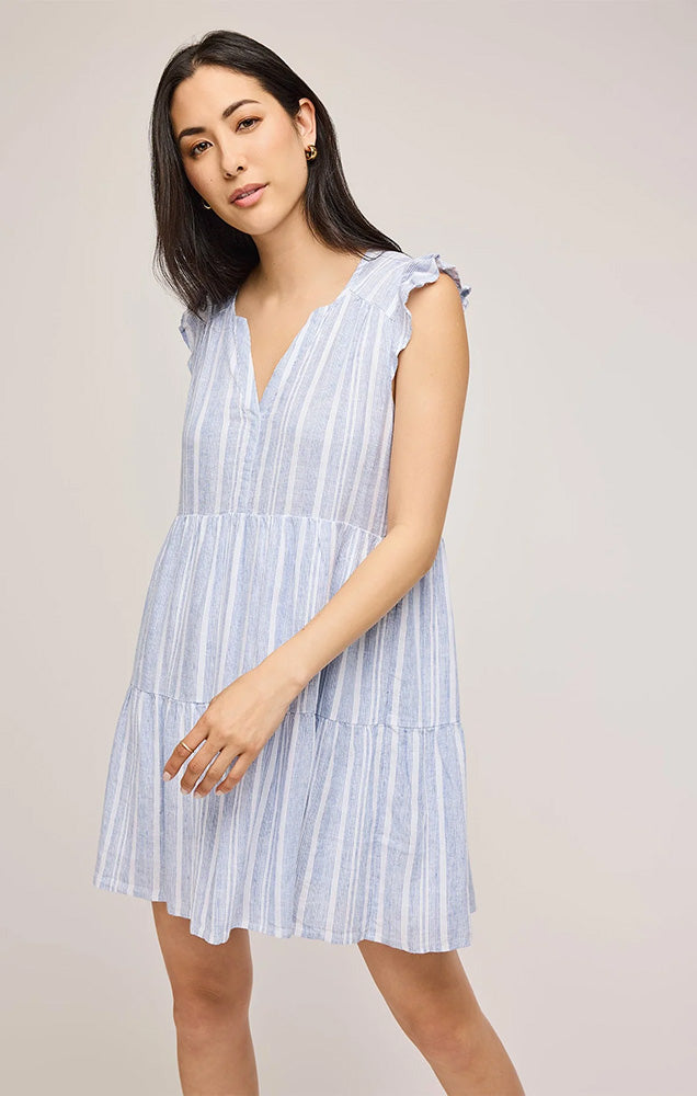 MAGGIE LINEN MIDI DRESS