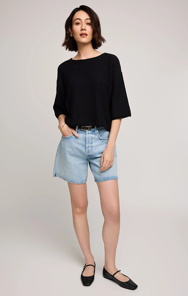 KERRIGAN KNIT SWEATER IN BLACK
