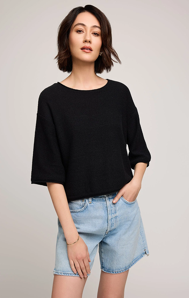 KERRIGAN KNIT SWEATER IN BLACK