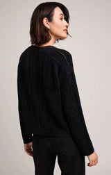 CORNELIA CREW NECK SWEATER IN BLACK