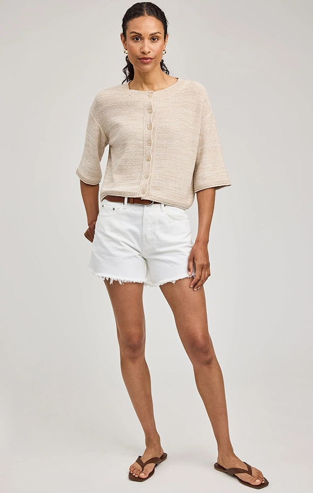 GENEVIEVE CARDIGAN IN LINEN