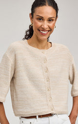 GENEVIEVE CARDIGAN IN LINEN