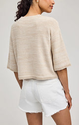 GENEVIEVE CARDIGAN IN LINEN