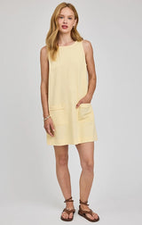 CASEY SHIFT DRESS IN CORNSILK