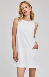 CASEY SHIFT DRESS IN WHITE