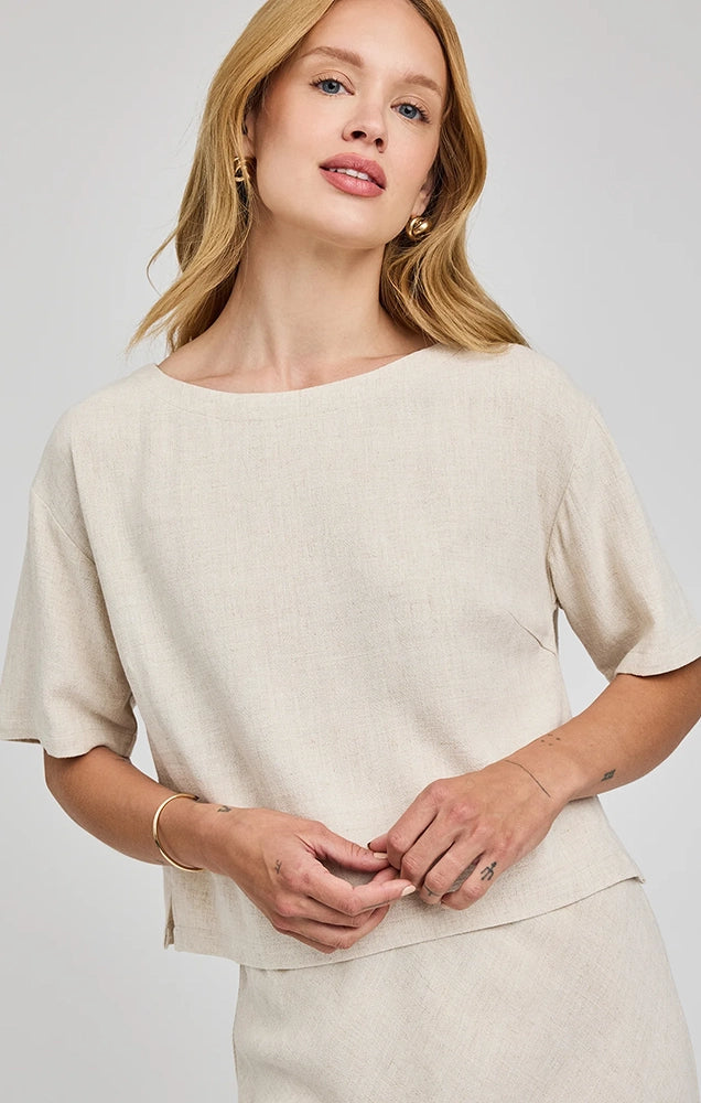 Gemini Linen Top