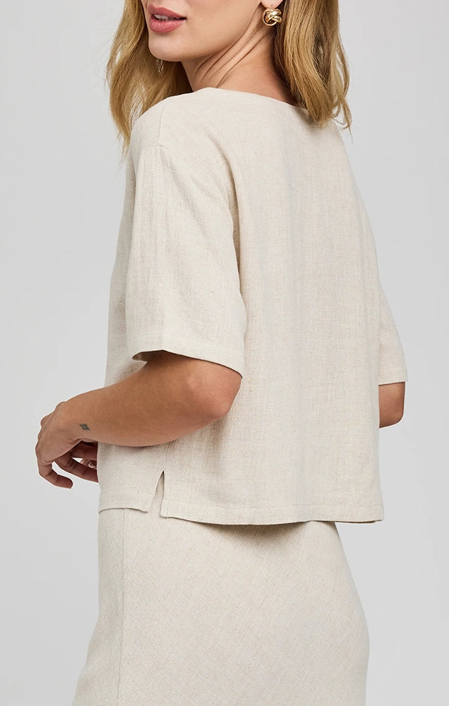 Gemini Linen Top