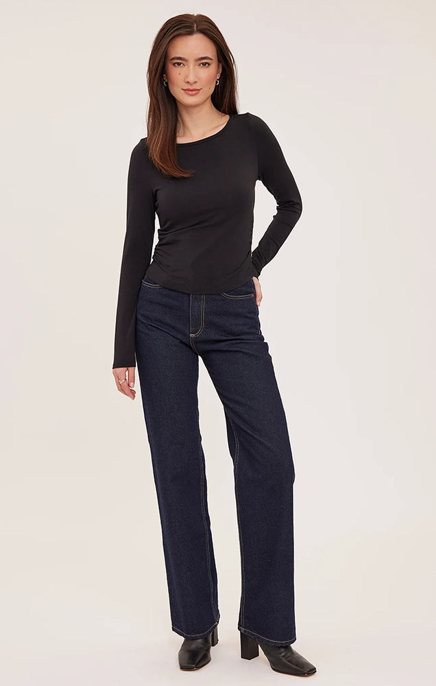 Reese Long Sleeve Shirt in Black