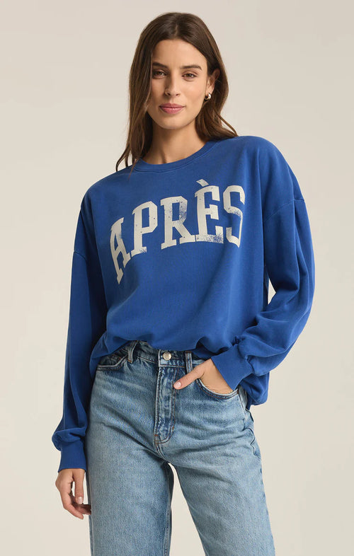 Z SUPPLY APRES CREWNECK SWEATSHIRT