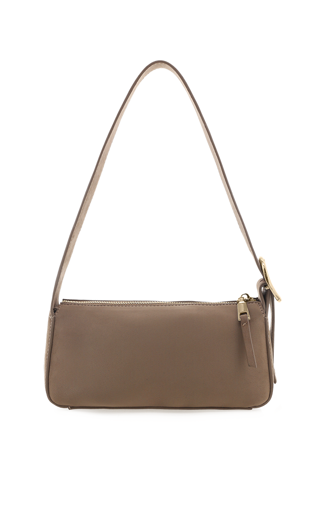 HAILEY SHOULDER BAG IN FAWN SUEDE