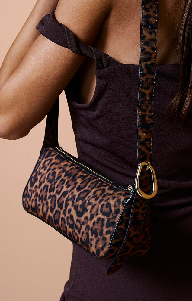 HAILEY SHOULDER BAG IN LEOPARD