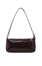 HAILEY SHOULDER BAG IN MERLOT SHINE
