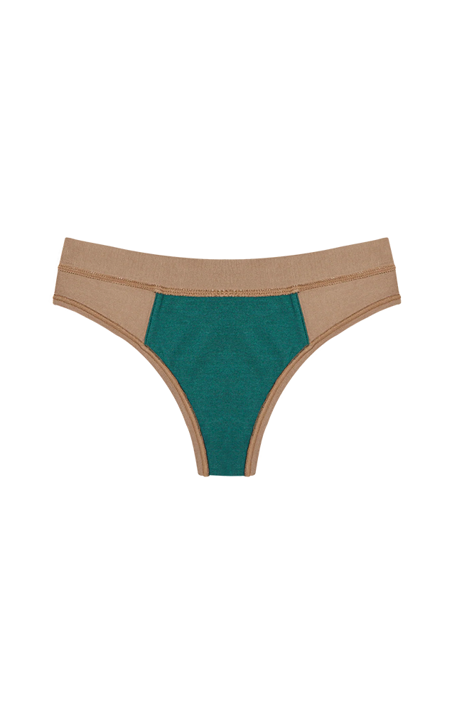 MINERAL UNDIES - THONG IN TAN