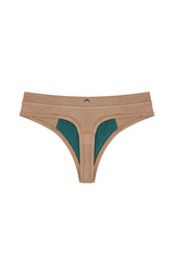 MINERAL UNDIES - THONG IN TAN
