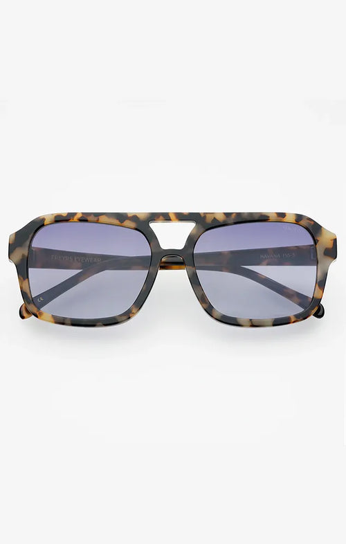 FREYRS HAVANA SUNGLASSES IN MILKY TORTOISE