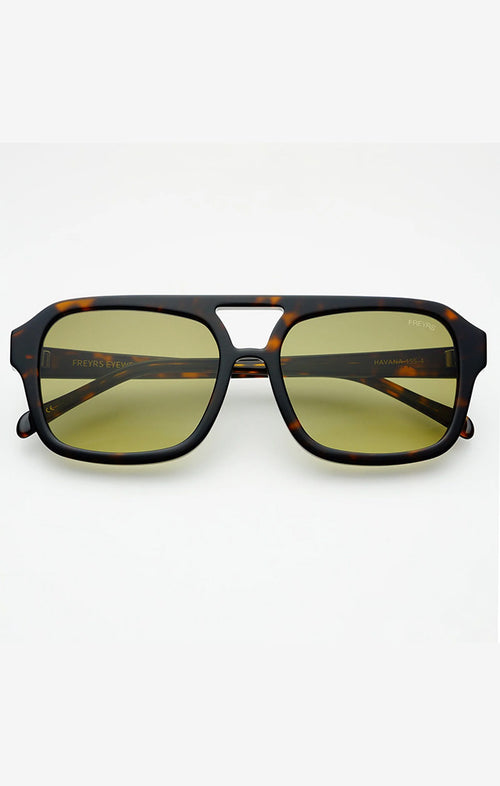 FREYRS HAVANA SUNGLASSES IN DARK TORTOISE