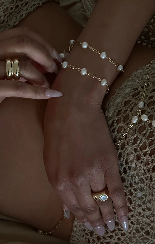 Paperclips & Pearls Bracelet
