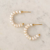 ISOLA PEARL HOOP EARRINGS