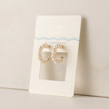 ISOLA PEARL HOOP EARRINGS