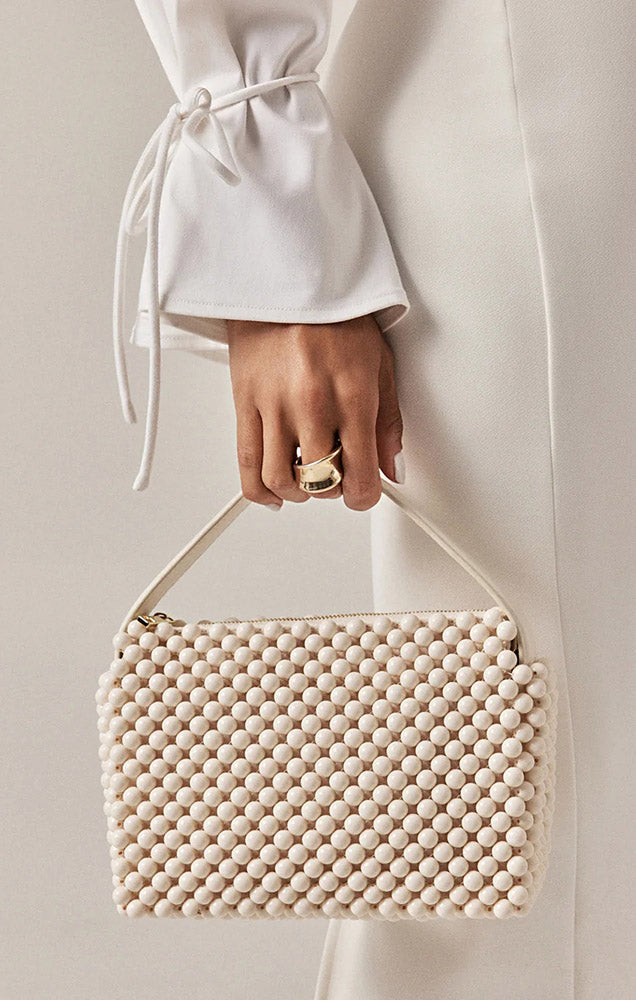 JEANIE HANDLE BAG IN BONE