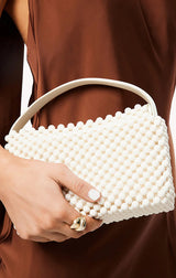 JEANIE HANDLE BAG IN BONE