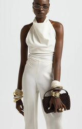 JEANIE HANDLE BAG IN CHOCOLATE