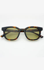 FREYRS JASPER SUNGLASSES IN TORTOISE/GREEN