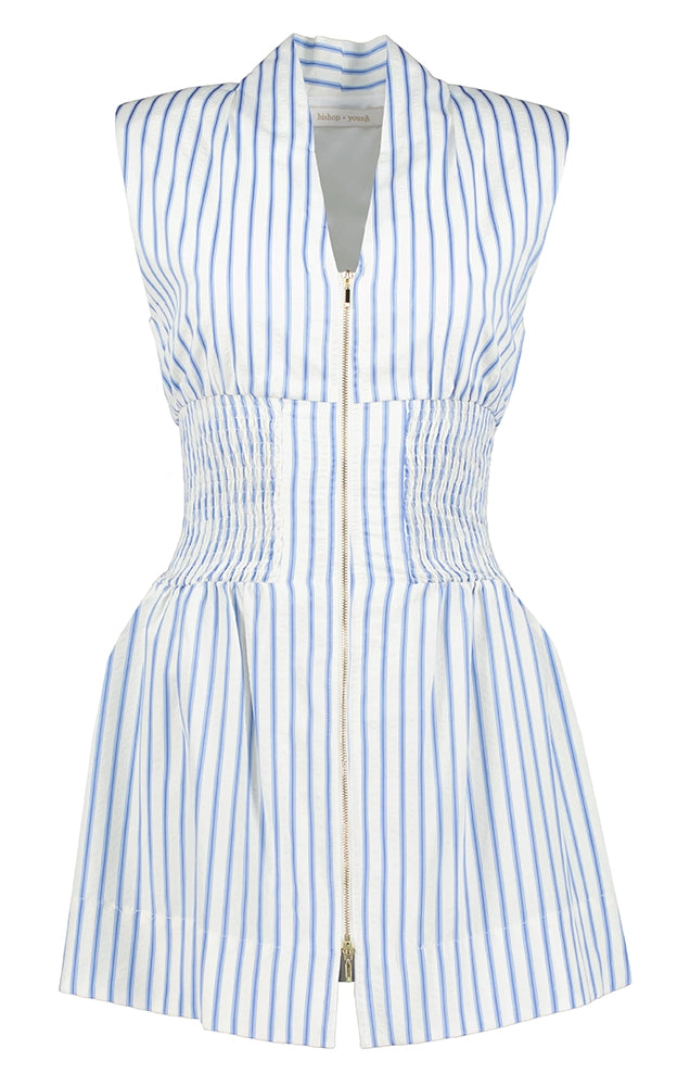 SERENE ZIP FRONT MINI DRESS