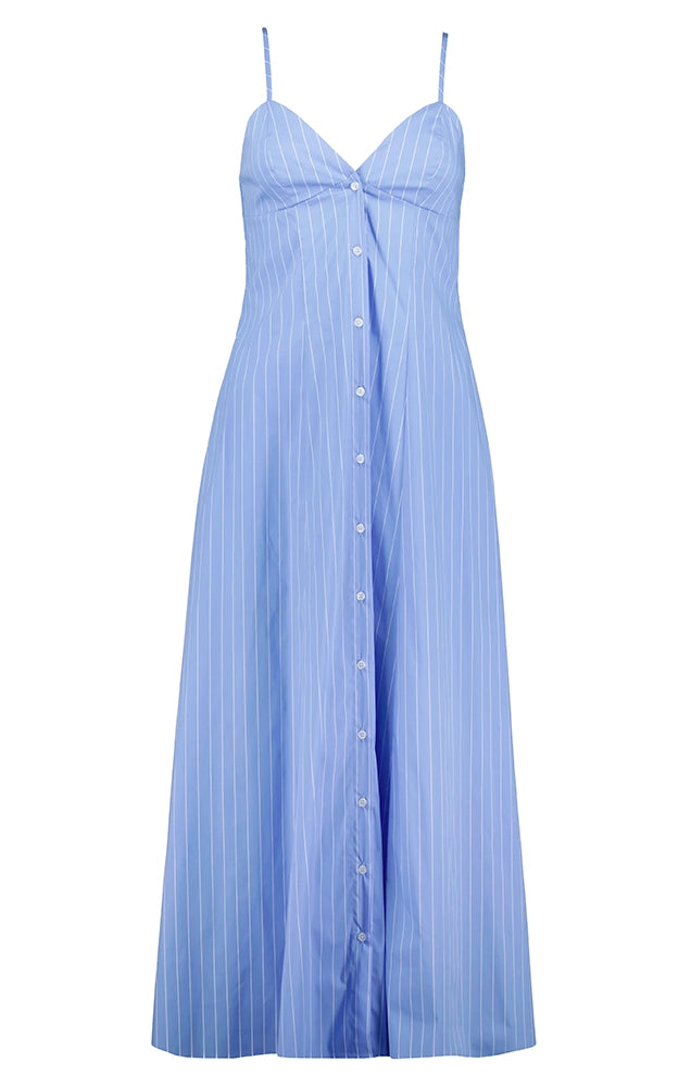 ADRIA POPLIN BUTTON FRONT DRESS