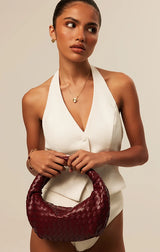 KERI HANDLE BAG IN WINE