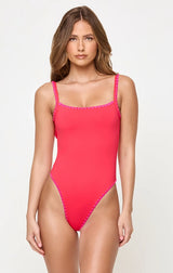 NADIA ONE PIECE SWIMSUIT IN POUT/FUCHSIA