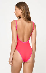 NADIA ONE PIECE SWIMSUIT IN POUT/FUCHSIA