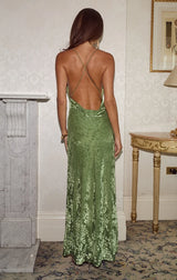 Lyssa Cowl Cross Back Maxi Dress