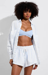 GETAWAY BUTTON DOWN IN DAYBREAK STRIPE