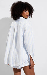 GETAWAY BUTTON DOWN IN DAYBREAK STRIPE