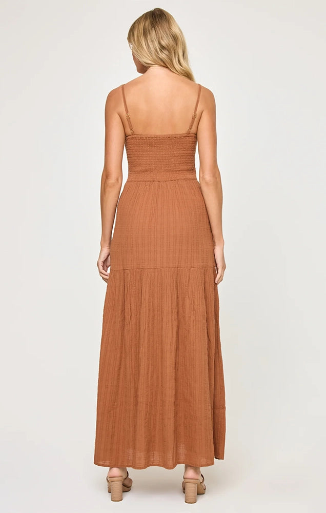MALLORCA DRESS IN BROWN SUGAR