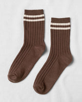ACADEMY SOCKS IN MOCHA